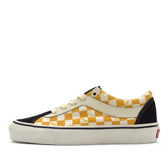 Vans Bold Ni Checkerboard Yellow Sneakers Black/Mango Mojito Retro Reissue - Picture 2 of 16
